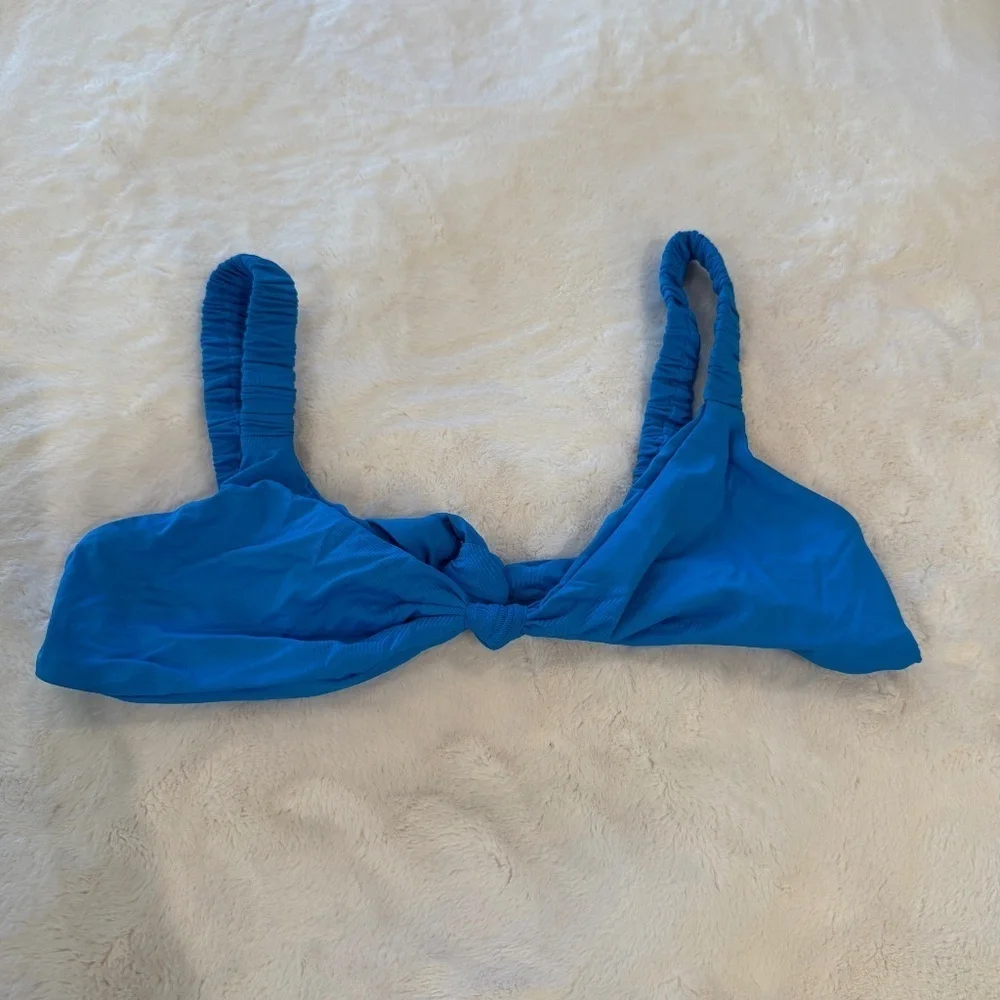 New Vitamin A Zuri Bralette in Cerulean Blue Bikini Top 31477